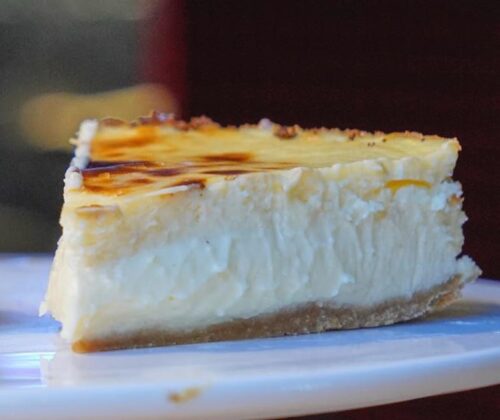 Tarta de queso taleggio